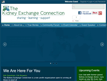 Tablet Screenshot of kidneyexchangeconnection.org
